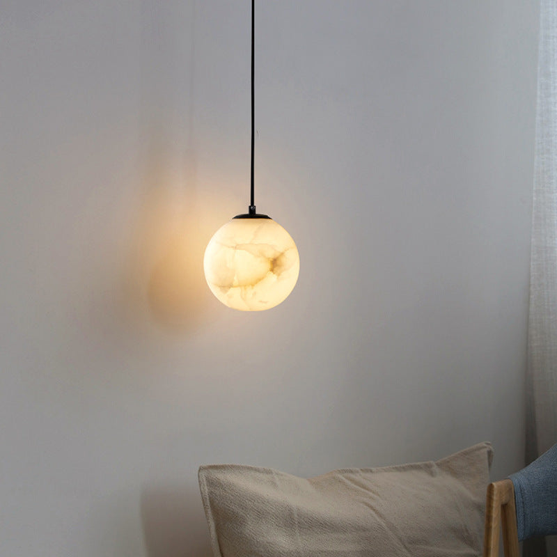 Lampe Suspendue en Marbre - Élégance Contemporaine et Chaleureuse