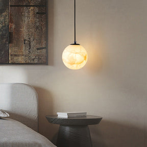 Lampe Suspendue en Marbre - Élégance Contemporaine et Chaleureuse