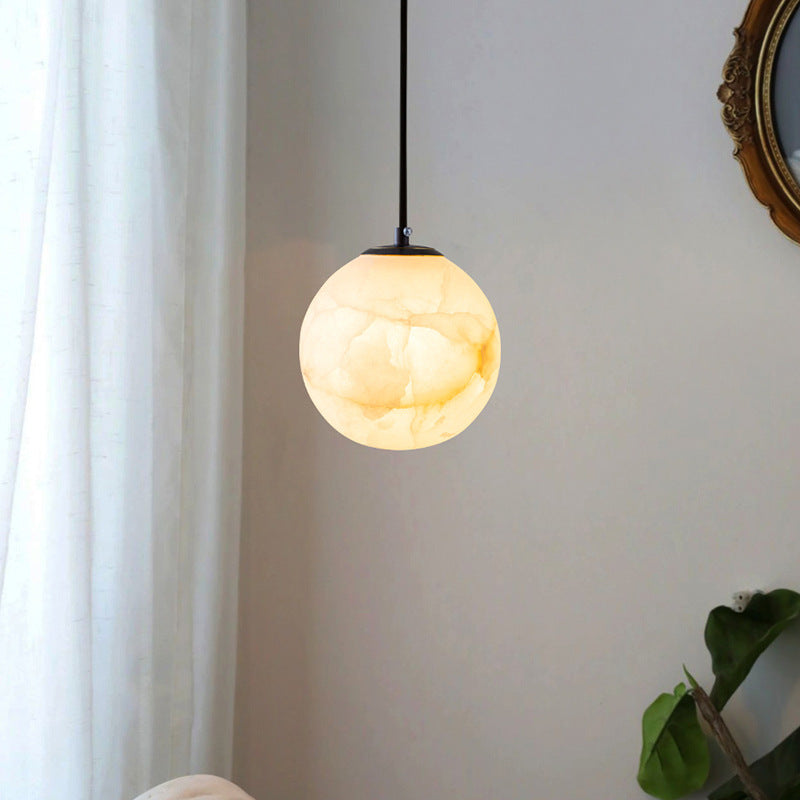 Lampe Suspendue en Marbre - Élégance Contemporaine et Chaleureuse