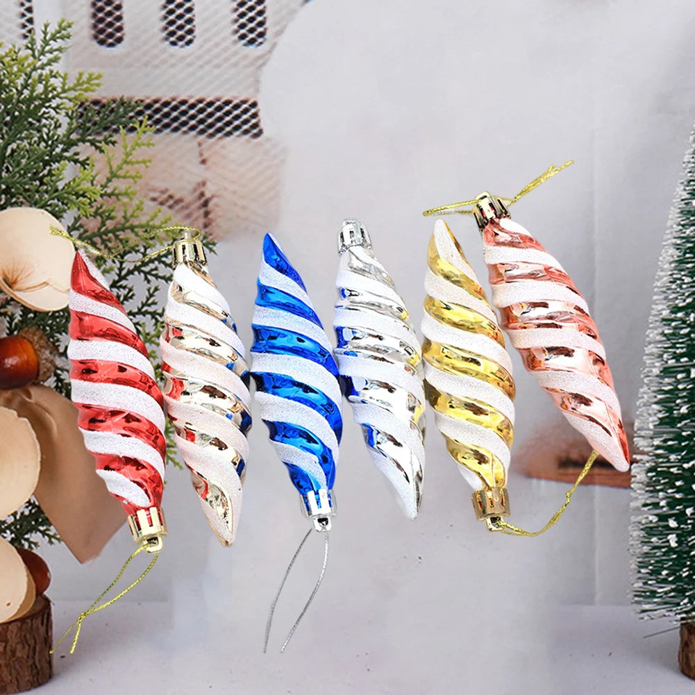 Ornements de Noël en Spirale - Décorations Élégantes et Durables