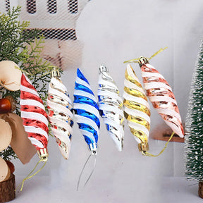 Ornements de Noël en Spirale - Décorations Élégantes et Durables