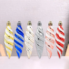 Ornements de Noël en Spirale - Décorations Élégantes et Durables