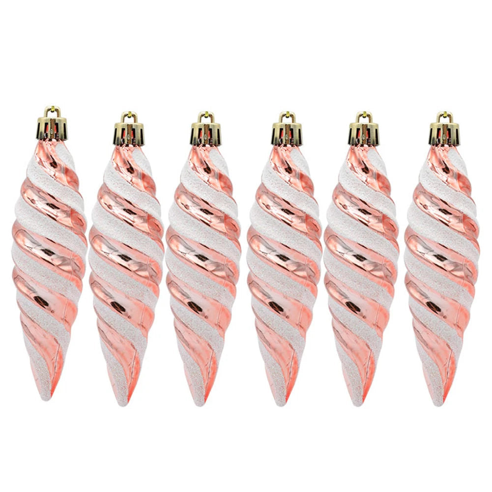 Ornements de Noël en Spirale - Décorations Élégantes et Durables