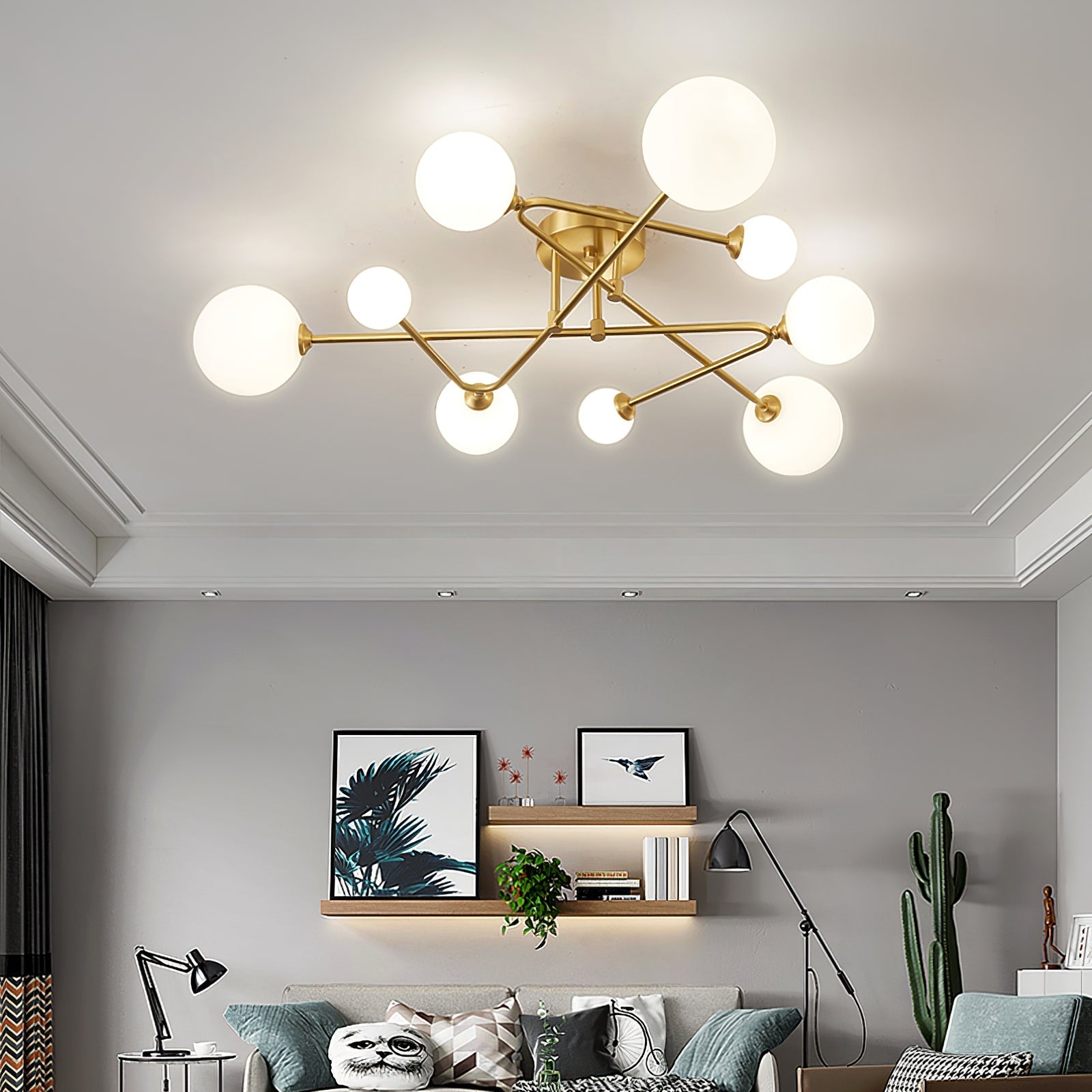 Lampe de Plafond Céleste - Design Élégant et Ambiance Chaleureuse
