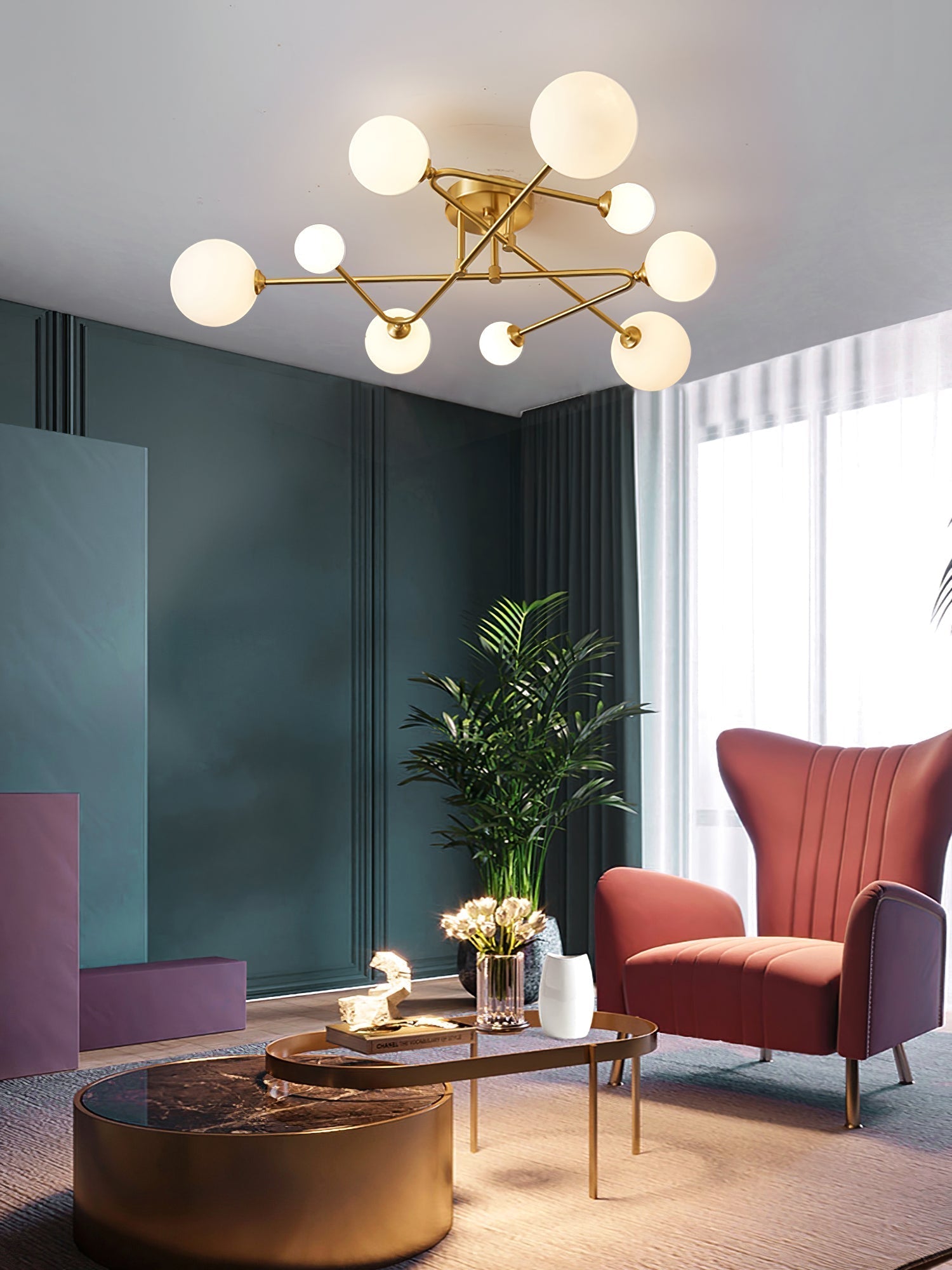 Lampe de Plafond Céleste - Design Élégant et Ambiance Chaleureuse