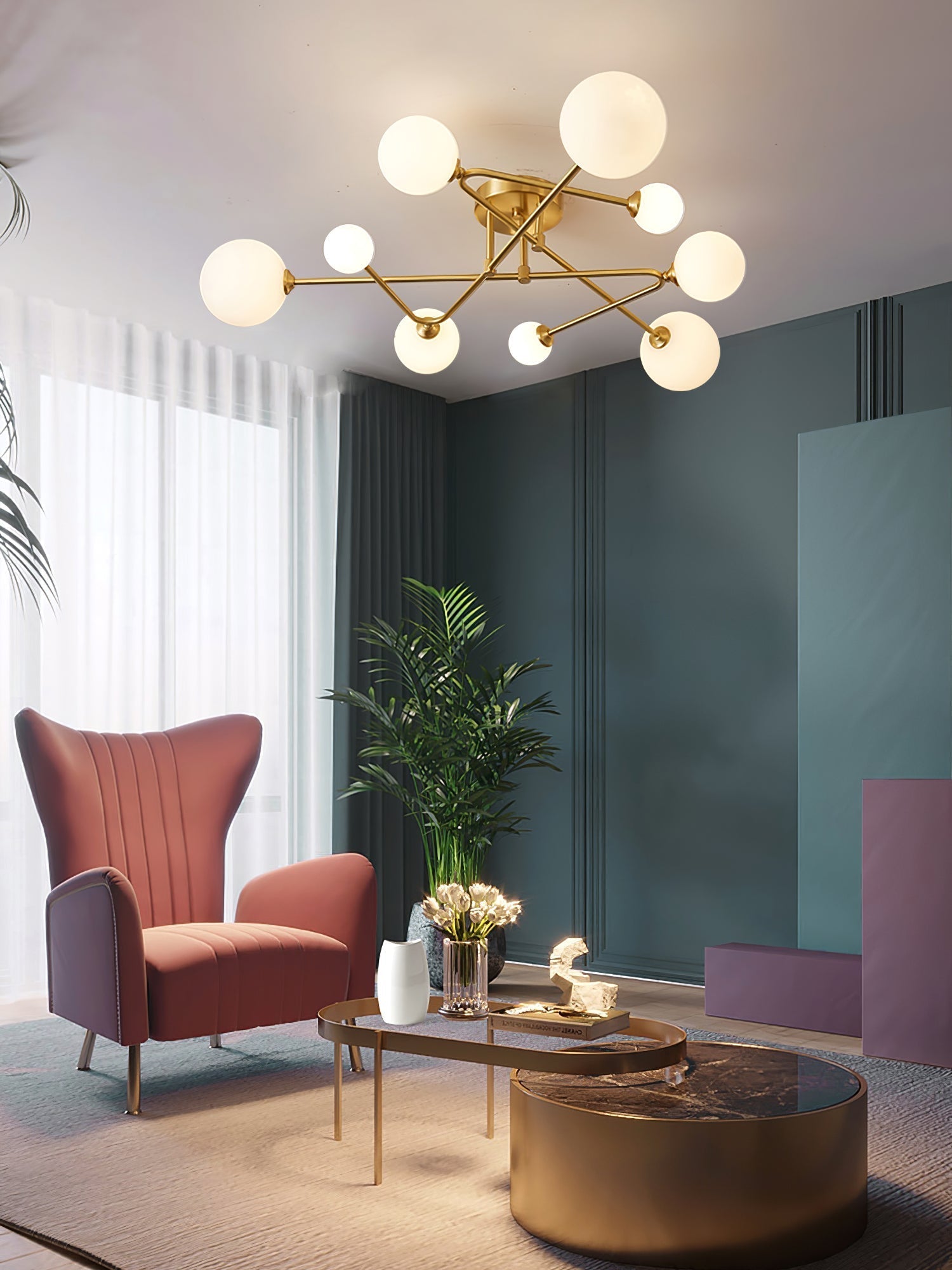 Lampe de Plafond Céleste - Design Élégant et Ambiance Chaleureuse