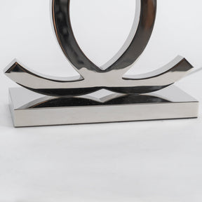Lampe de Table en Acier Inoxydable - Design Scandinave et Élégant