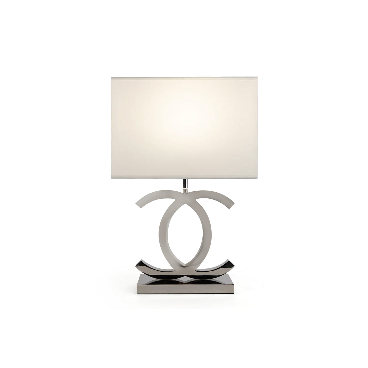 Lampe de Table en Acier Inoxydable - Design Scandinave et Élégant