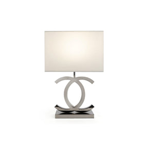 Lampe de Table en Acier Inoxydable - Design Scandinave et Élégant