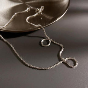 Ensemble de Bijoux en Argent - Pendentif Étoile Lumineux et Élégant