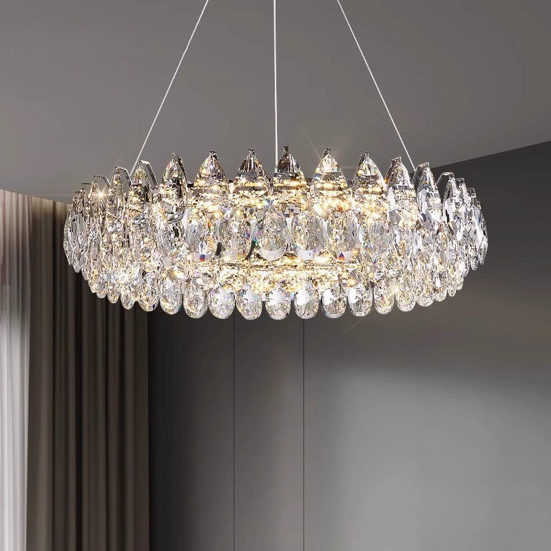 Lustre en Cristal Contemporain - Éclat et Raffinement pour Intérieur