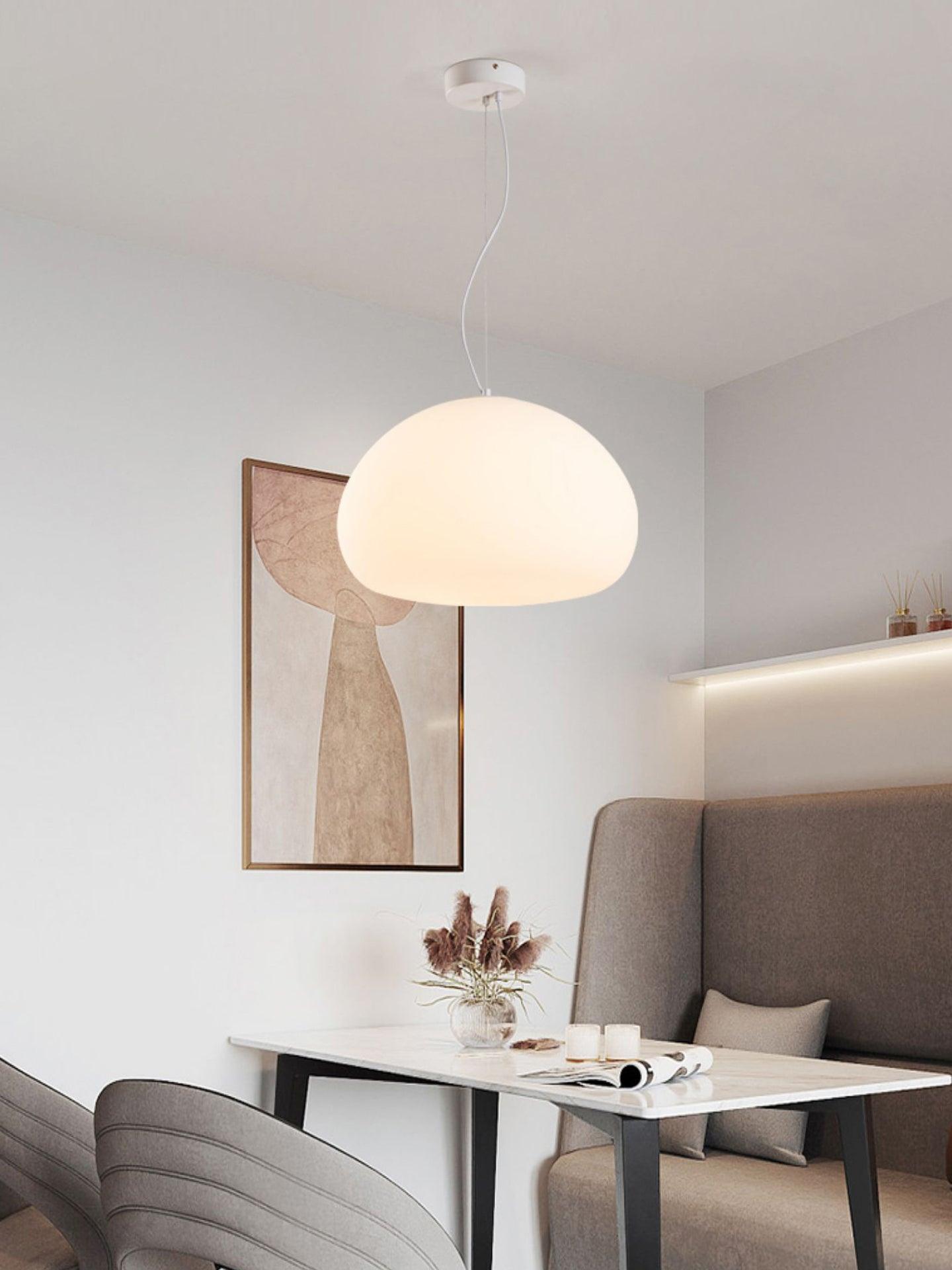 Suspension Luminaire en Verre - Ambiance Chaleureuse et Élégante