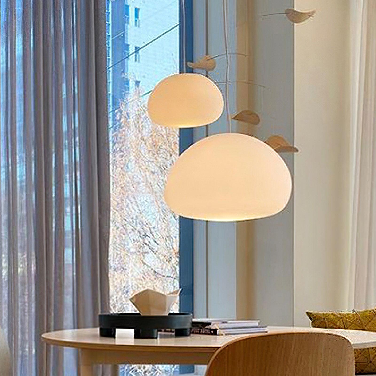 Suspension Luminaire en Verre - Ambiance Chaleureuse et Élégante