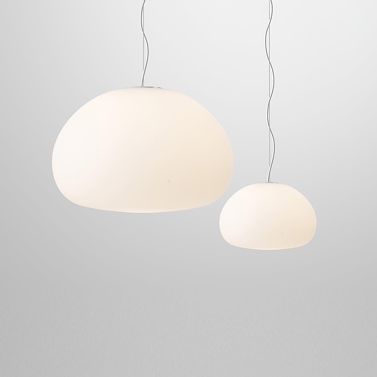 Suspension Luminaire en Verre - Ambiance Chaleureuse et Élégante