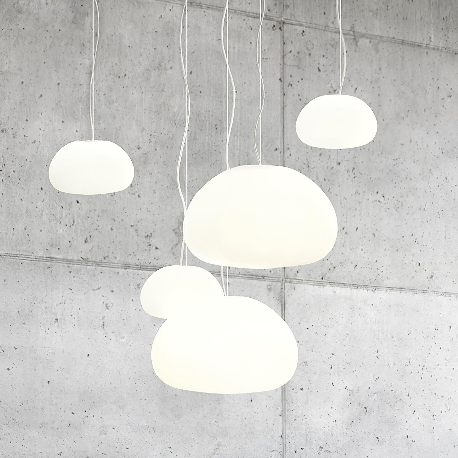 Suspension Luminaire en Verre - Ambiance Chaleureuse et Élégante