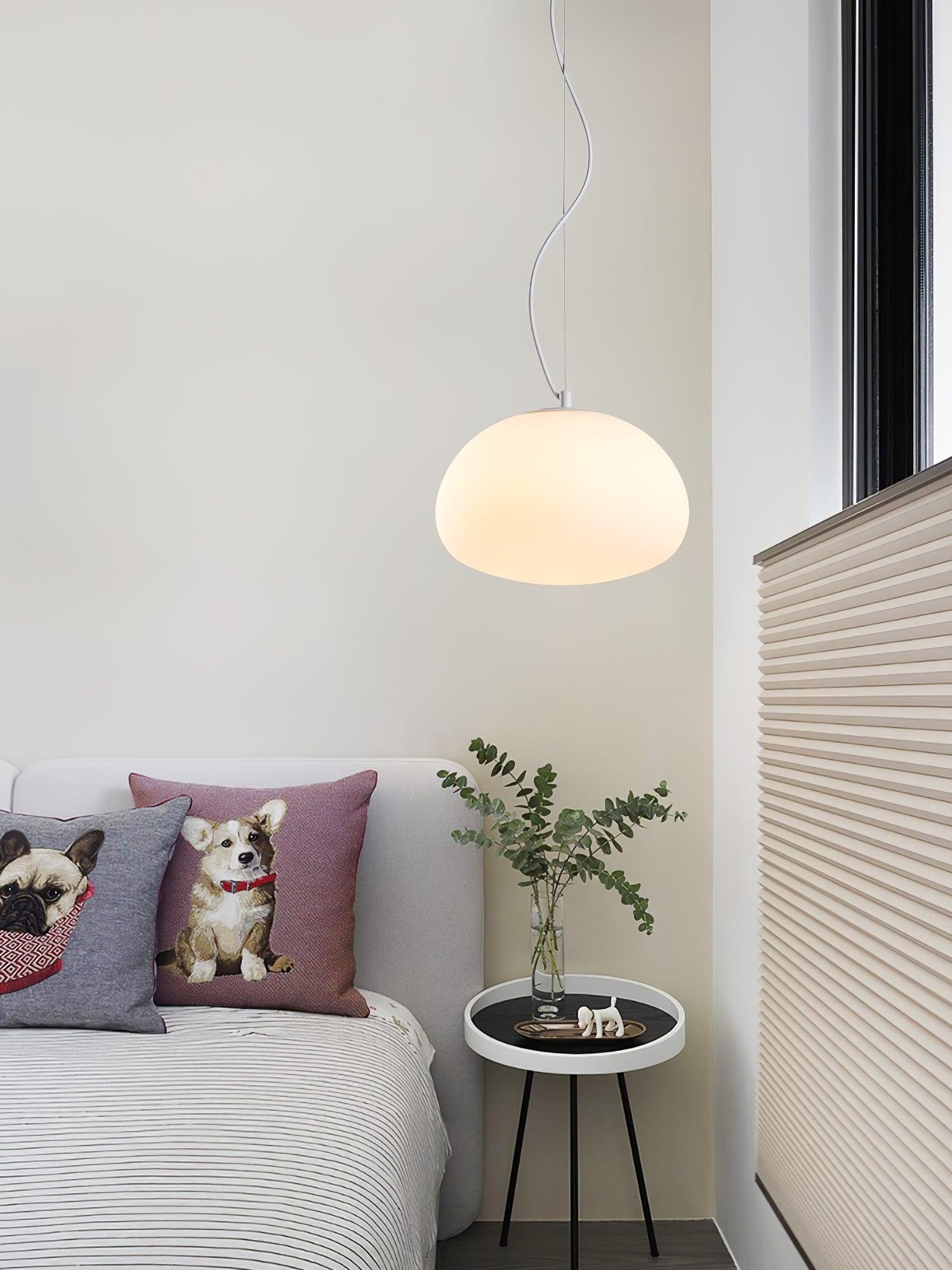 Suspension Luminaire en Verre - Ambiance Chaleureuse et Élégante
