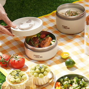 Boîte à Lunch Isolée pour Enfants - Acier Inoxydable et Compartiments Pratiques