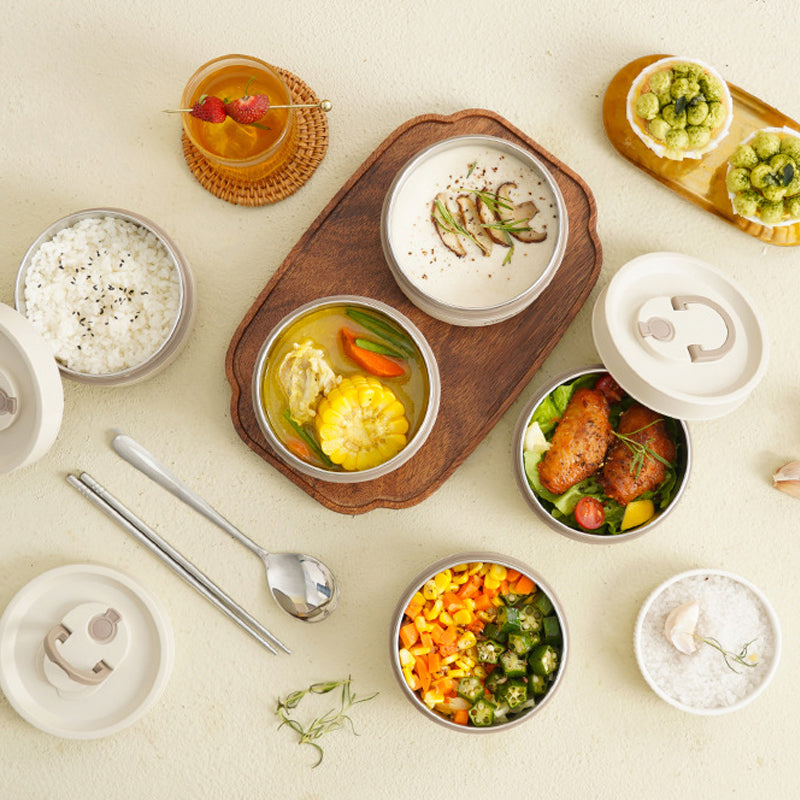 Boîte à Lunch Isolée pour Enfants - Acier Inoxydable et Compartiments Pratiques