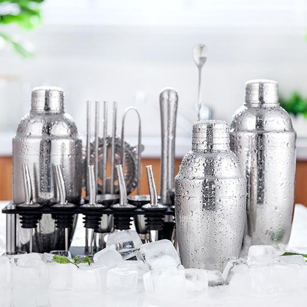 Ensemble de Shakers à Cocktail Professionnel - Matériau Durable et Élégant