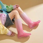 Bottes de Pluie Femme - Design Dégradé et Antidérapant