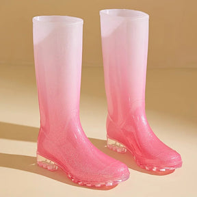 Bottes de Pluie Femme - Design Dégradé et Antidérapant