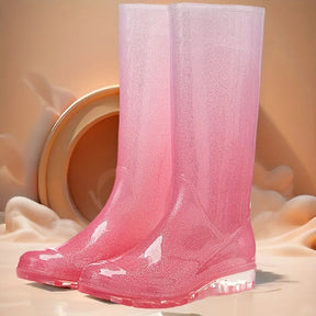 Bottes de Pluie Femme - Design Dégradé et Antidérapant