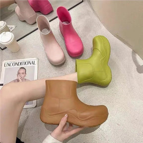Bottes de Pluie Imperméables pour Femmes - Confort et Adhérence en Toutes Conditions