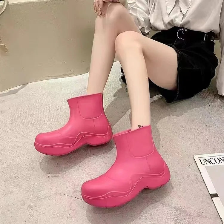 Bottes de Pluie Imperméables pour Femmes - Confort et Adhérence en Toutes Conditions