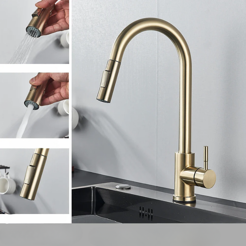 Robinet Ajustable Économiseur d'Eau - Bec Flexible et Finition Élégante