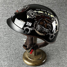 Casque Demi-Helmet Sécurisé pour Motard - Confort et Style Urbain Inégalés