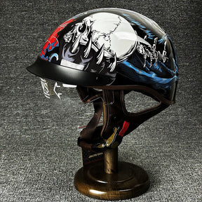 Casque Demi-Helmet Sécurisé pour Motard - Confort et Style Urbain Inégalés