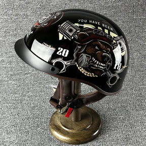 Casque Demi-Helmet Sécurisé pour Motard - Confort et Style Urbain Inégalés