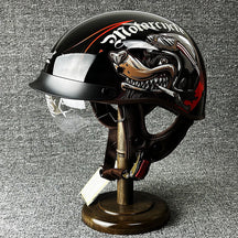 Casque Demi-Helmet Sécurisé pour Motard - Confort et Style Urbain Inégalés