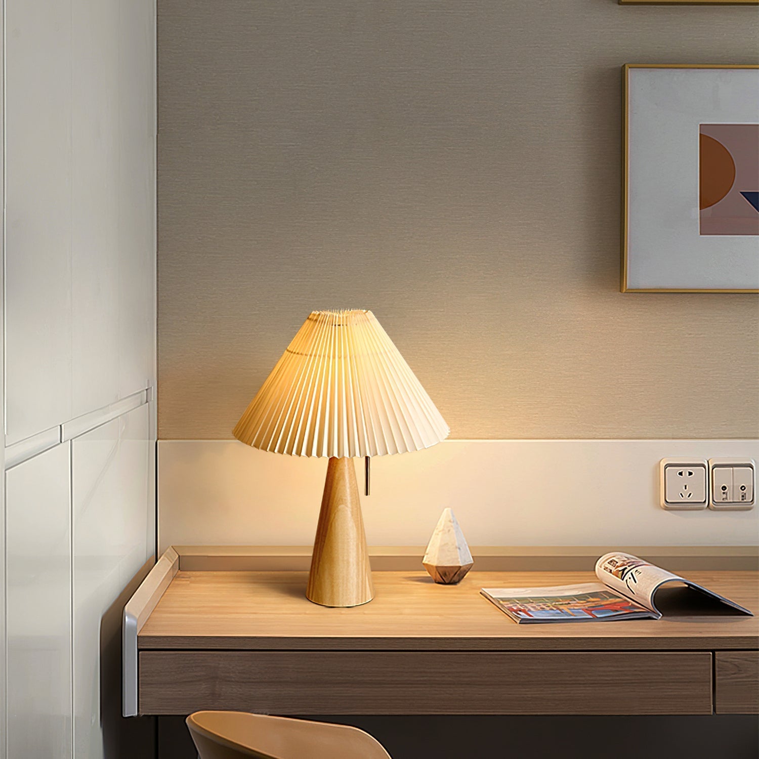 Lampe de Table en Bois et Métal - Élégance Intemporelle pour Votre Intérieur