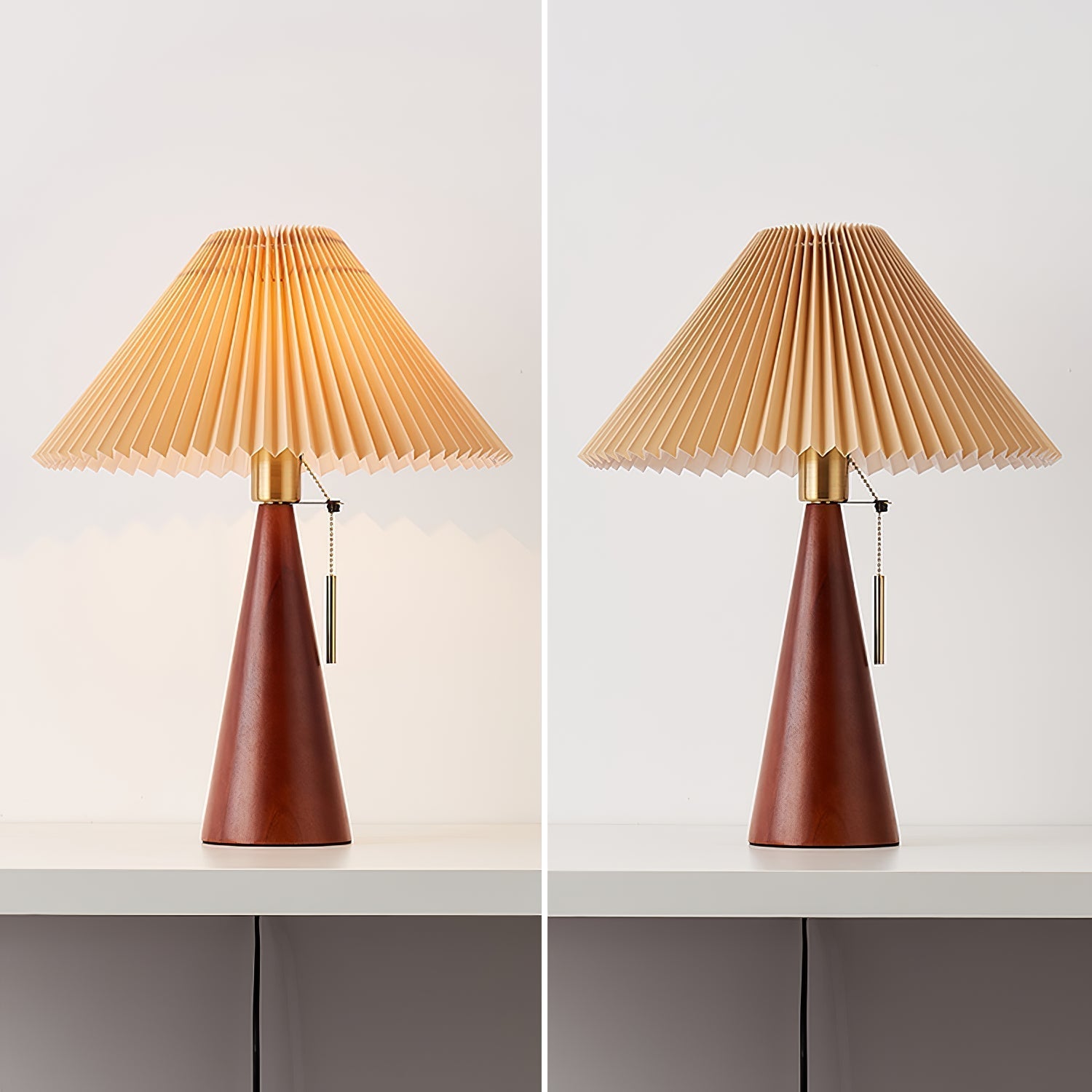 Lampe de Table en Bois et Métal - Élégance Intemporelle pour Votre Intérieur