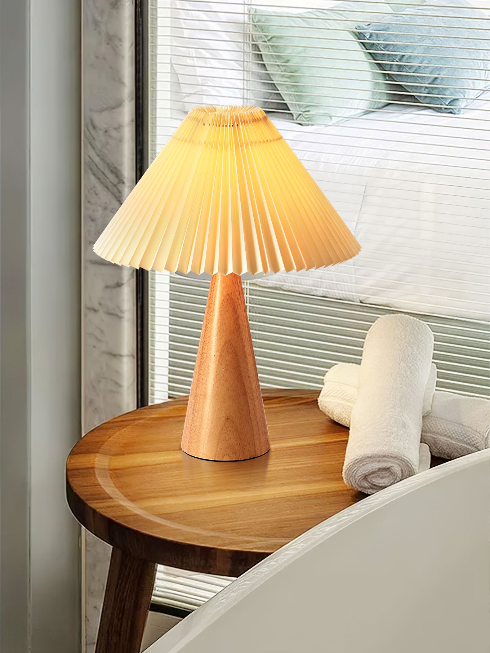 Lampe de Table en Bois et Métal - Élégance Intemporelle pour Votre Intérieur
