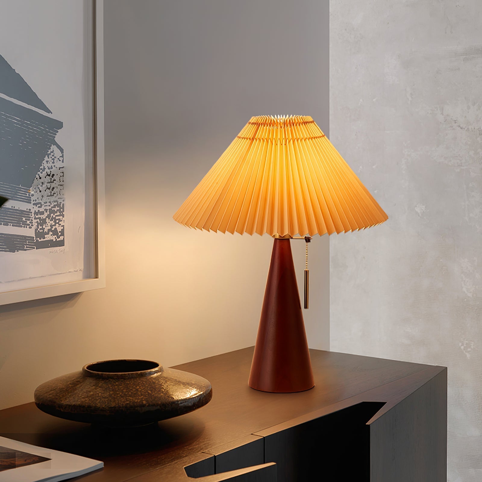 Lampe de Table en Bois et Métal - Élégance Intemporelle pour Votre Intérieur