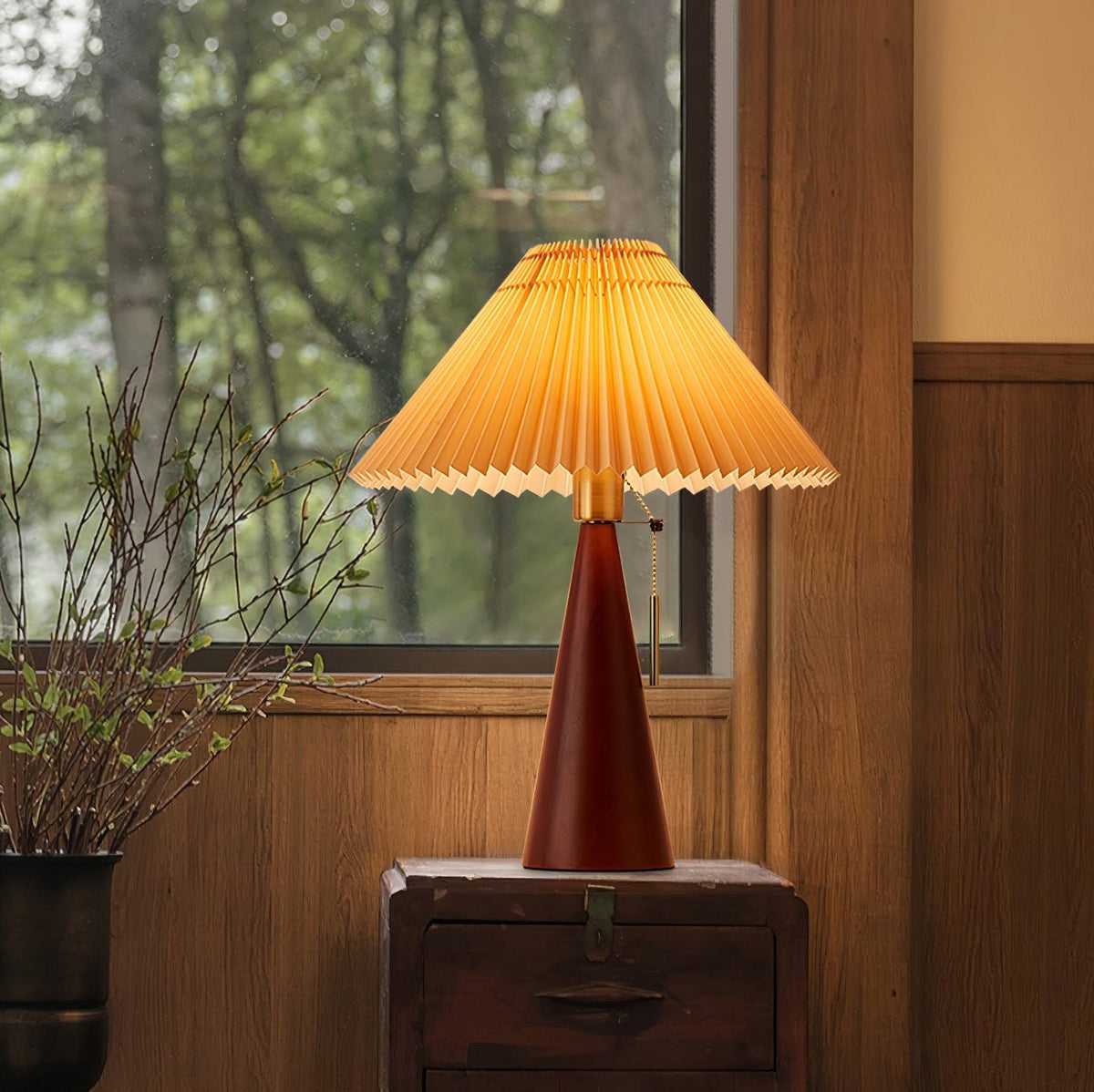 Lampe de Table en Bois et Métal - Élégance Intemporelle pour Votre Intérieur