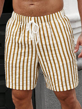 Short d'été à Rayures Classiques - Taille Ajustable et Confort Optimal