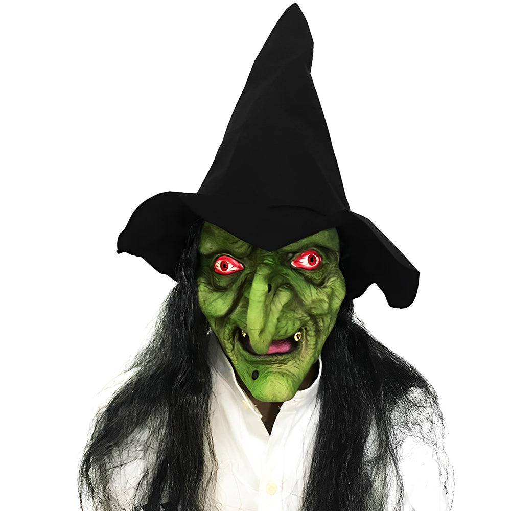 Masque en Latex Naturel pour Halloween - Confortable et Léger avec Bouche Mobile