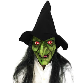 Masque en Latex Naturel pour Halloween - Confortable et Léger avec Bouche Mobile