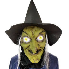 Masque en Latex Naturel pour Halloween - Confortable et Léger avec Bouche Mobile