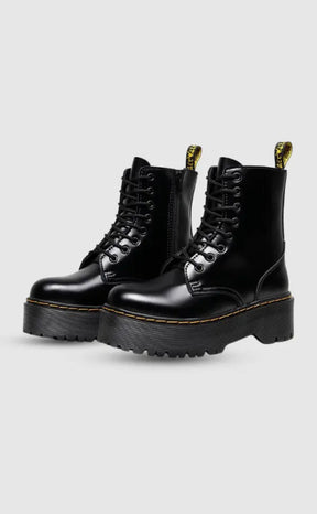 Bottes à Plateforme en Cuir - Confort Ultime pour un Port Toute la Journée