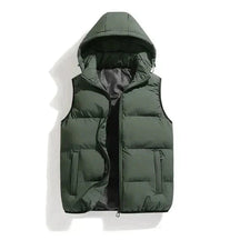 Veste d'hiver sans manches pour hommes - Isolation Premium et Capuche Amovible