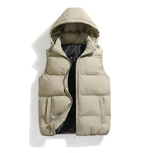 Veste d'hiver sans manches pour hommes - Isolation Premium et Capuche Amovible