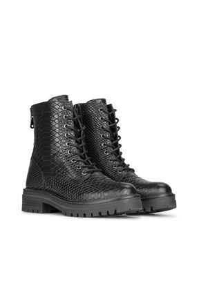 Bottes à Lacets Python pour Femmes - Élégance et Confort au Quotidien
