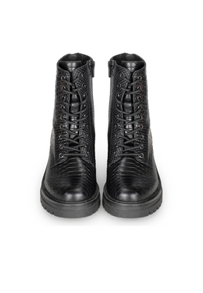 Bottes à Lacets Python pour Femmes - Élégance et Confort au Quotidien
