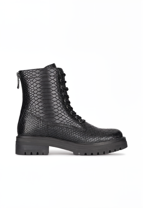Bottes à Lacets Python pour Femmes - Élégance et Confort au Quotidien