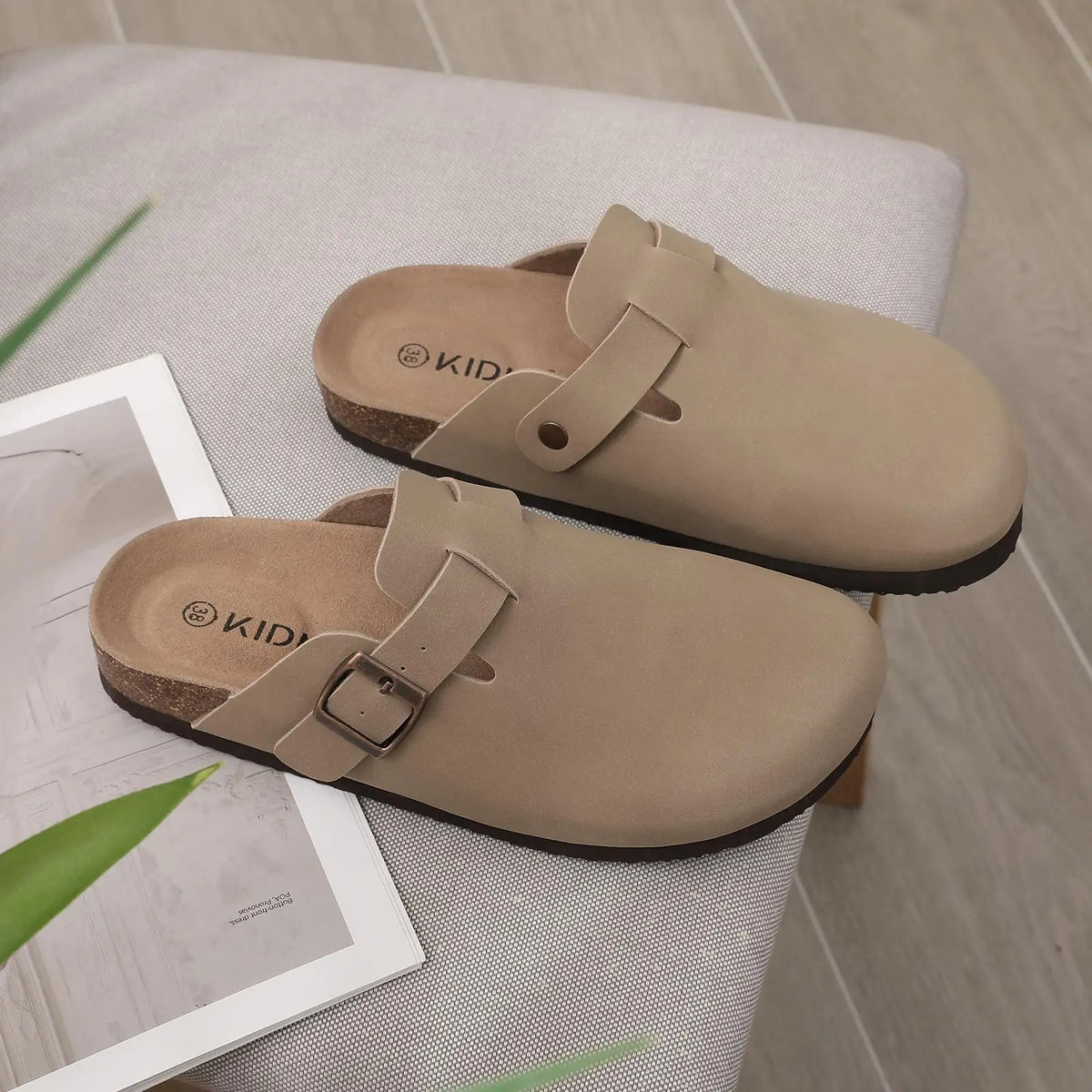 Mules en Suède pour Femmes - Confort Exceptionnel avec Semelle en Liège