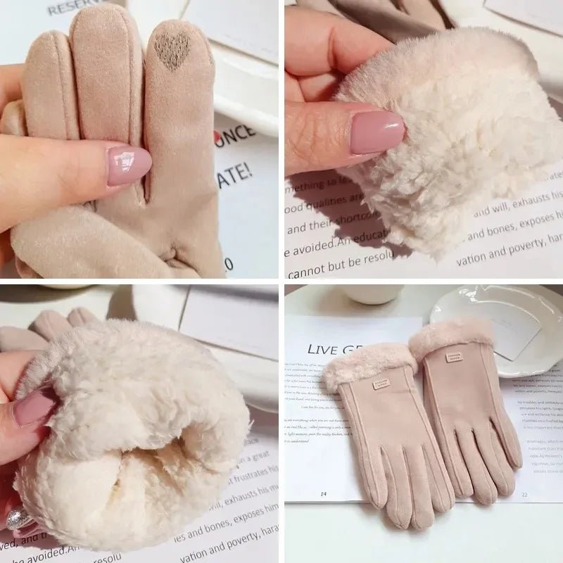 Gants d'Hiver Écran Tactile | Confort en Peluche et Chaleur Maximale